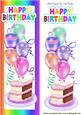 Lovely Pink Birthday Cake with Balloons Tall Dl