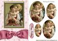Mother and Daughter in Frame with Bow Oval Pyramids