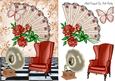 Lace Fan with Rose with a Touch of Nostalgia