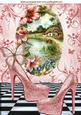 Pretty Cottage Scene with Lake & Shoes A4