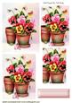 Potted Plants of Pansies Pyramids