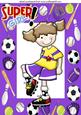Super Girl! Soccer in Purple Sports Frame A4