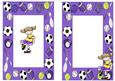 Super Girl! Soccer Girl in Purple Frame A5 Insert