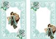 Vintage Lady in Chair on Lace A5 Insert