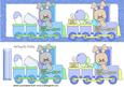 The Bunny Train! with Baby Supplies in Blue Dl