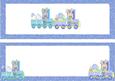The Bunny Train! with Baby Supplies in Blue Insert Dl