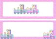 The Bunny Train! with Baby Supplies in Pink Dl Insert