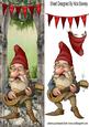 Grandad Gnome with His Mandolin Tall Dl