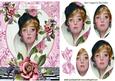 Pretty French Lady with Roses Oval Pyramids