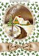 Autumn Shades of Snow Covered Cottage A4