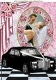 Pink Roses, Wedding Car, Wedding Couple A4