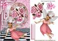 Pink Roses in Frame with Faerie
