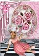 Pink Roses in Frame with Faerie A4