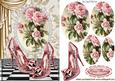 Roses in Pearl Frame Pyramids and Shoes