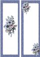 Pretty Floral Blue Border Tall Dl Insert