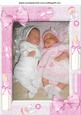 Reborn Baby Girls in Frame with Bows A4