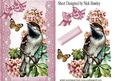 Pretty Bird on a Branch with Vintage Lace