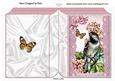 Bird on a Branch with Vintage Lace Folded Book
