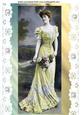 Edwardian Lady with Pearls & Broderie Anglaise A4