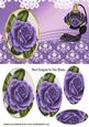 Perfume and Purple Roses Oval Pyramids