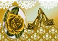 Gold Roses & Sparkle Shoes A4