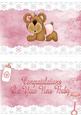 Cutie Baby Bear for a Girl A5 Insert