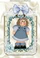 Cute Little Ragdoll in Blue with Bow A4