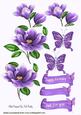 Lilac Magnolias with Butterflies & Tags