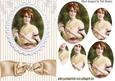 Vintage Lady in Oval Pyramids in Ornate Frame