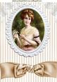 Vintage Lady in Ornate Frame A4