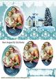 Baby Jesus with Mary, Oval Pyramids with Church