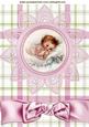 Baby Girl on Lace Flower with Bow A4