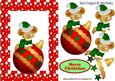 Mouse in Santa Hat on a Christmas Bauble