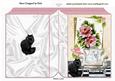 Pampered Persian Kitties with Pink Roses Folded Book