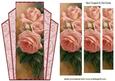 Art Deco Frame with Pink Roses Pyramids