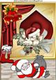 Time to Wake Up Santa! Cute Robin A4