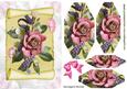 Pretty Pink Pyramid Roses on a Scroll