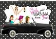 Girls Night Out in a Car in Polkadot Frame A4