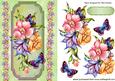 A Summer Spray of Flowers & Butterflies on a Plaque