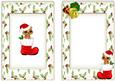 Ooh Santas Been! Cute Kitten in Santa Boot A5 Insert