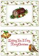 Chocolate Christmas Log A5 Insert with Verse