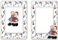 Mr and Mrs Snowman Dressed for Christmas A5 Insert