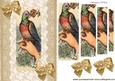 Vintage Bird on a Hand with Lace Pyramids