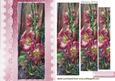 Pink Garden Flowers with Lace Pyramids