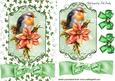Red Robin on a Plaque with Holly & Bow