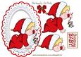 Christmas Baby with Mouse in Ornate Frame