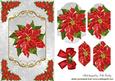 Poinsettias with Bow, Bracket Pyramids