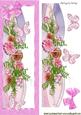 Pink Summer Border of Flowers & Butterflies, Tall Dl