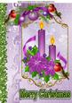 Lilac Candles & Robins A4