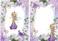 Faerie in Purple in Flower Frame A5 Insert
